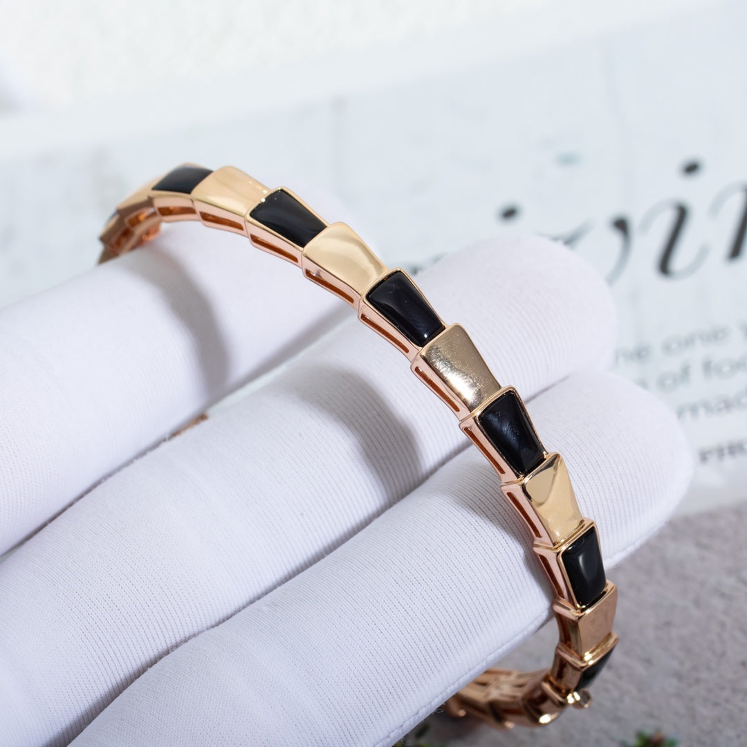 [Love Lucky]SERPENTI BRACELET PINK GOLD ONYX
