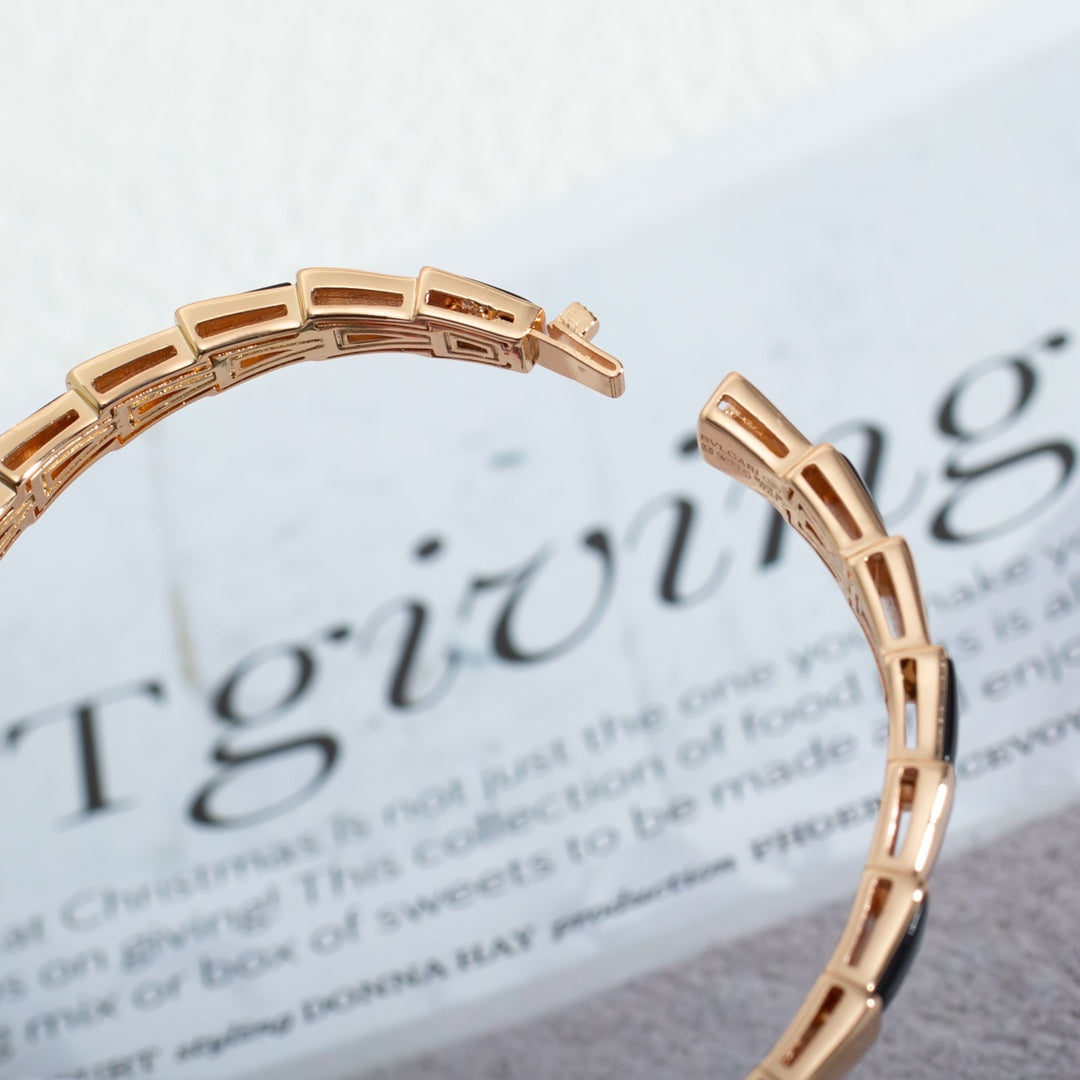 [Love Lucky]SERPENTI BRACELET PINK GOLD ONYX