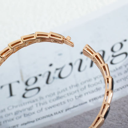 [Love Lucky]SERPENTI BRACELET PINK GOLD ONYX