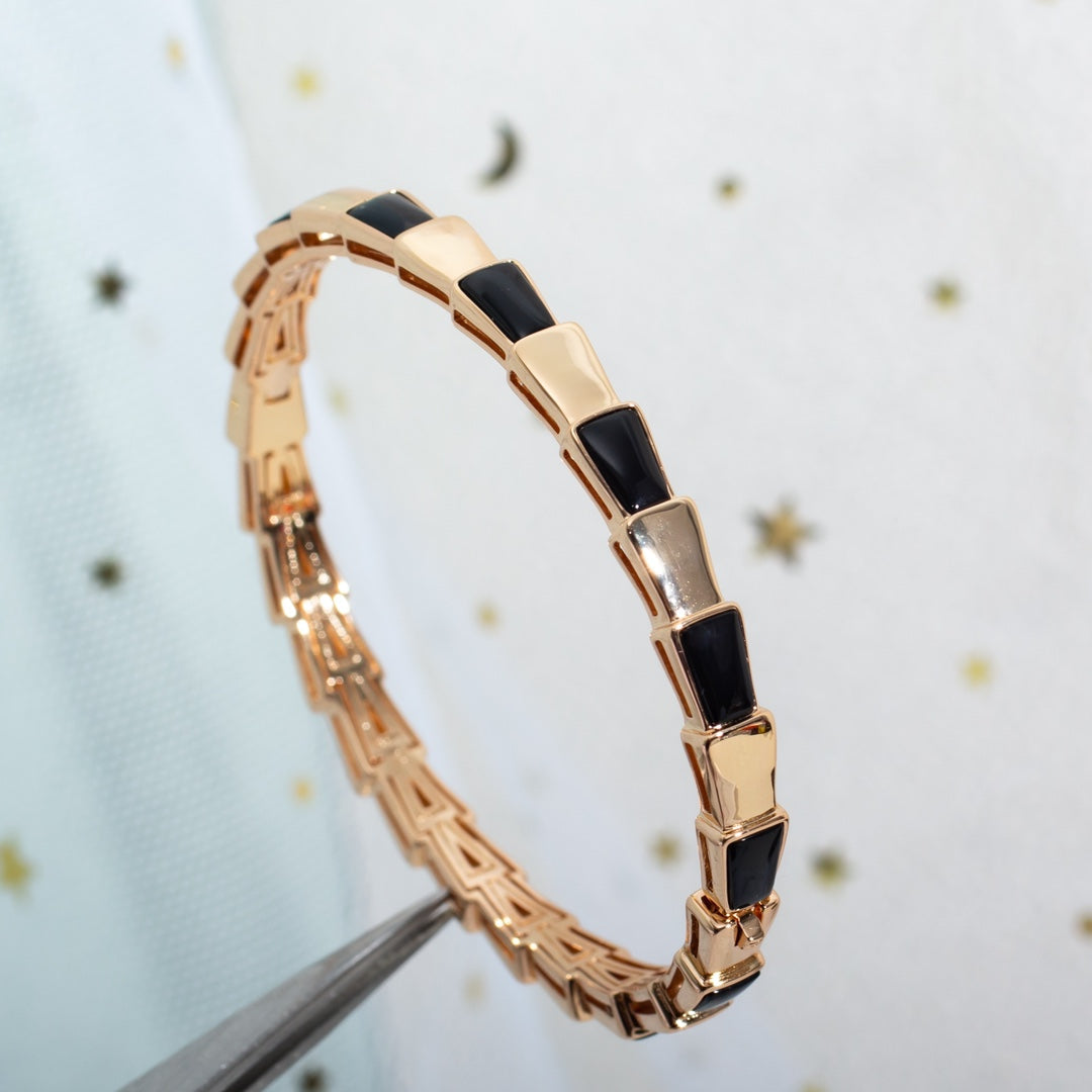 [Love Lucky]SERPENTI BRACELET PINK GOLD ONYX