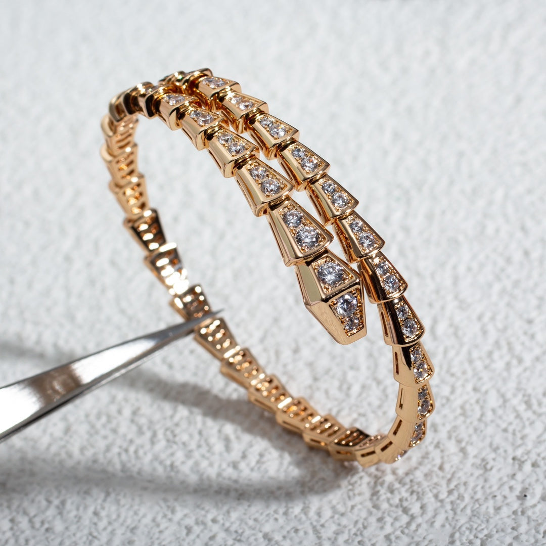 [Love Lucky]SERPENTI BRACELET 6.8MM PINK GOLD DIAMOND
