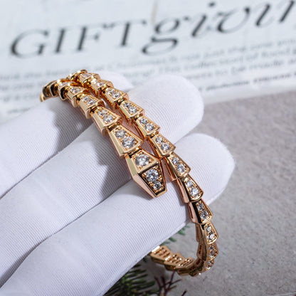 [Love Lucky]SERPENTI BRACELET 6.8MM PINK GOLD DIAMOND