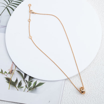 [Love Lucky]PARENTESI NECKLACE PINK GOLD
