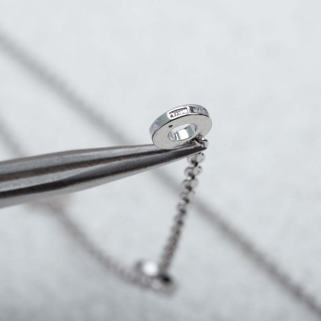 [Love Lucky]PARENTESI NECKLACE SILVER DIAMOND