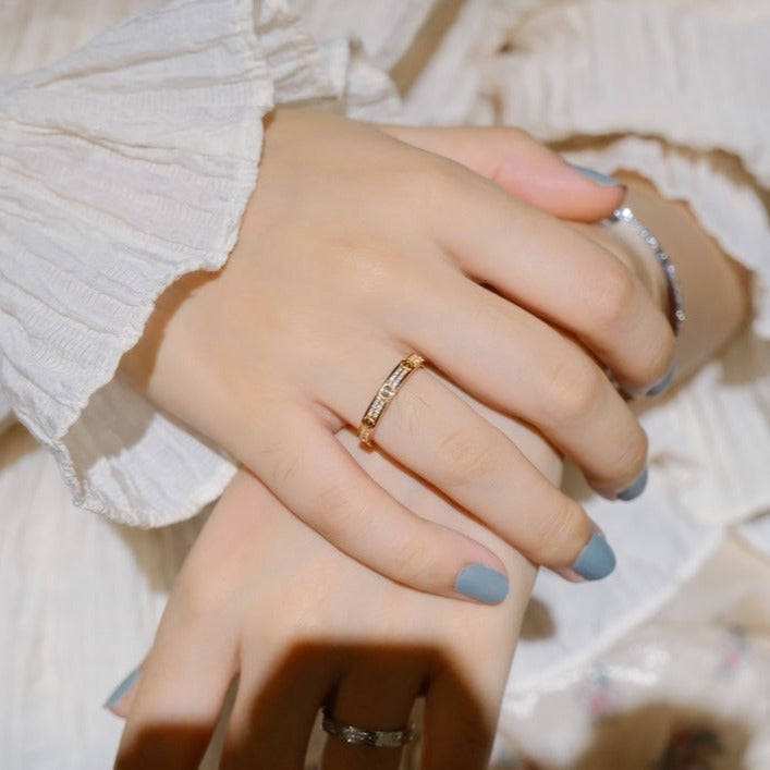 [Love Lucky]LOVE RING 2.65MM DIAMOND
