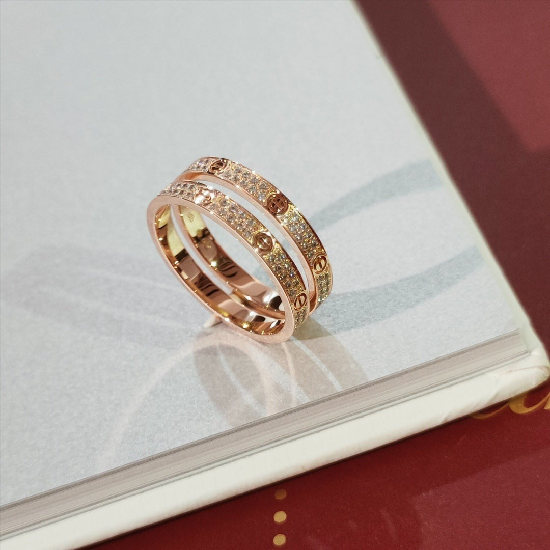 [Love Lucky]LOVE RING 2.65MM DIAMOND