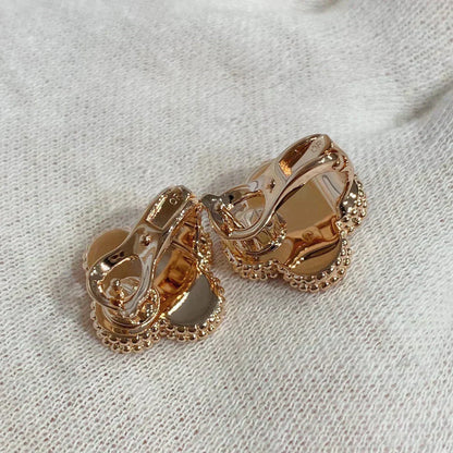 [Love Lucky]CLOVER MEDIUM 1 MOTIFS CARNELIAN  DIAMOND earrings