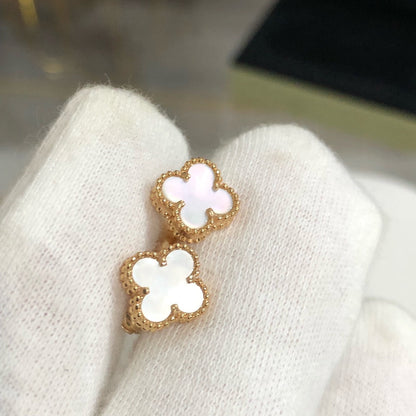 [Love Lucky]CLOVER MINI GOLD EARRINGS