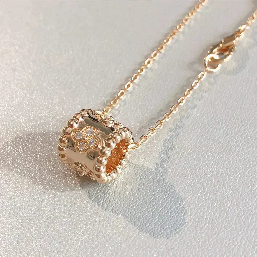 [Love Lucky]PERLEE PEDANT NECKLACE GOLD / ROSE GOLD