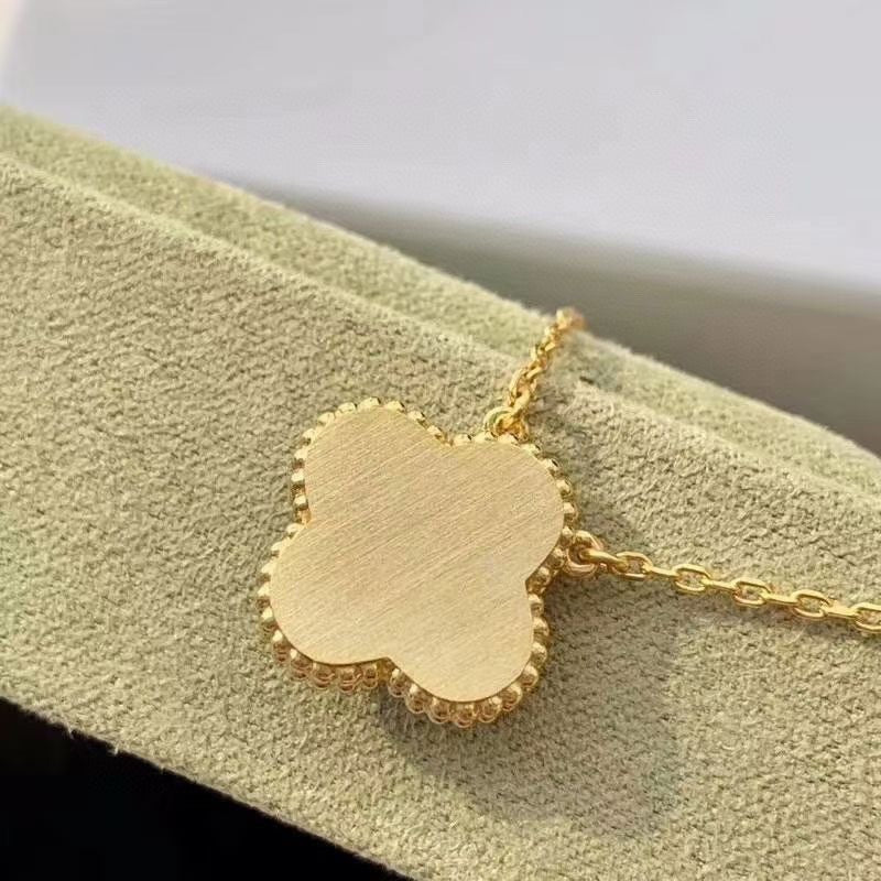 [Love Lucky]CLOVER 15MM DIAMOND TURQUOISE NECKLACE