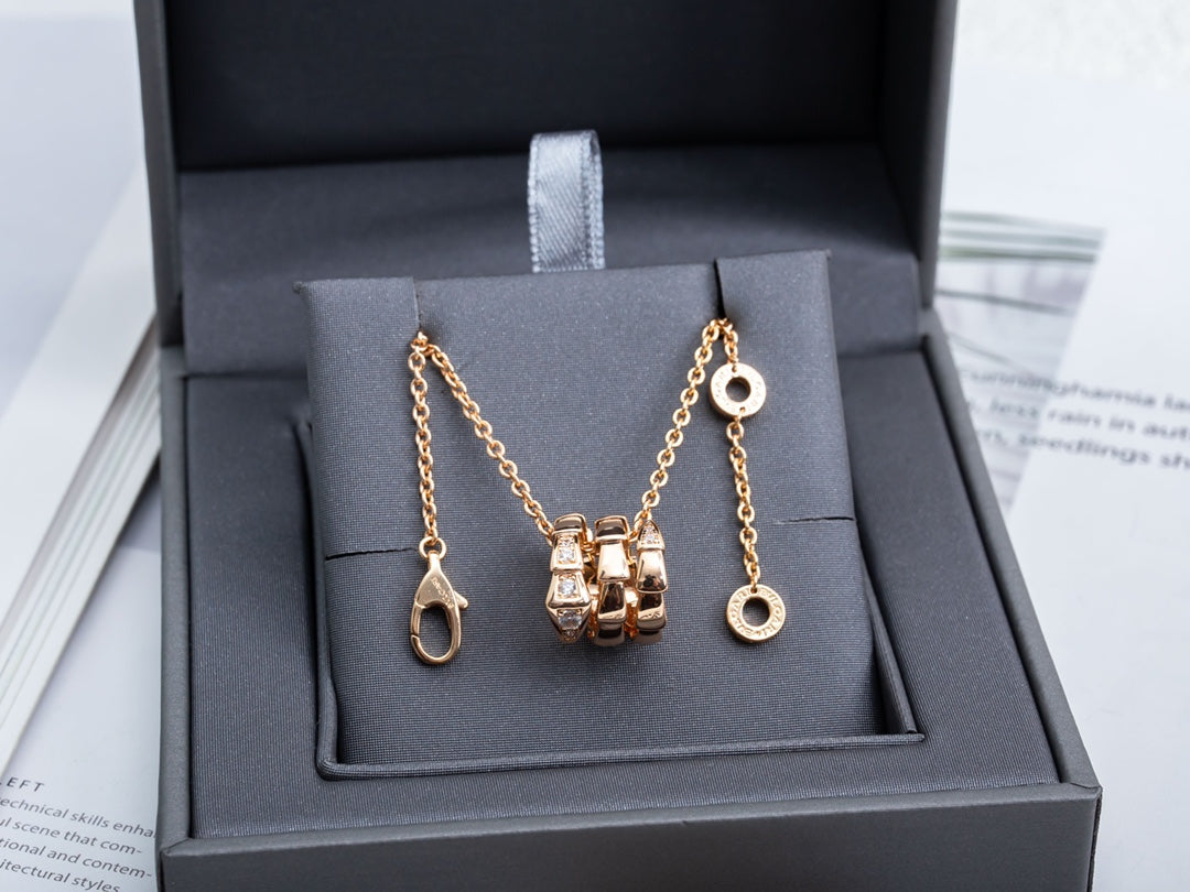 [Love Lucky]SERPENTI PINK GOLD NECKLACE DIAMOND