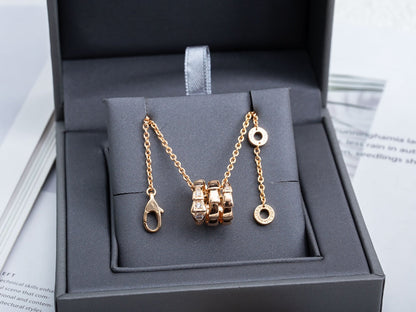 [Love Lucky]SERPENTI PINK GOLD NECKLACE DIAMOND