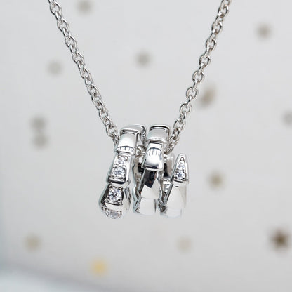 [Love Lucky]SERPENTI SILVER NECKLACE DIAMOND