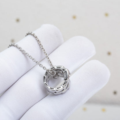 [Love Lucky]SERPENTI SILVER NECKLACE DIAMOND