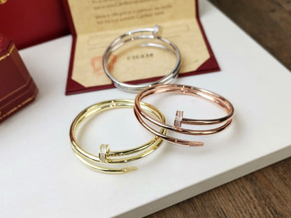 [Love Lucky]JUSTE BRACELET 3.5MM DOUBLE ROW DIAMOND
