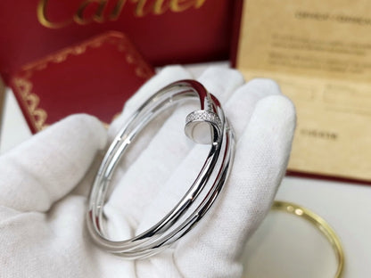 [Love Lucky]JUSTE BRACELET 3.5MM DOUBLE ROW DIAMOND