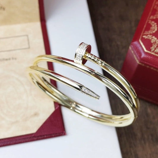 [Love Lucky]JUSTE BRACELET 3.5MM DOUBLE ROW DIAMOND