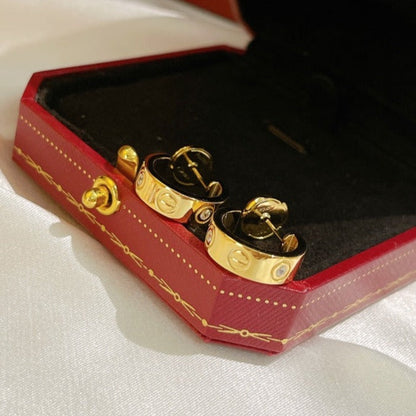 [Love Lucky]LOVE EARRINGS 5.7MM 2 DIAMONDS