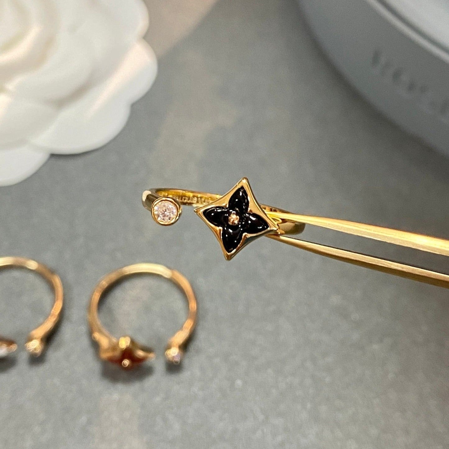 [Love Lucky]STAR 1 DIAMOND OPEN RING
