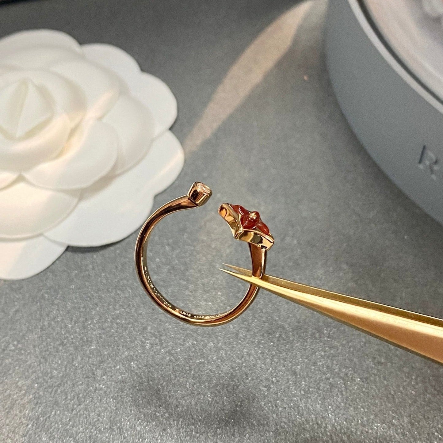 [Love Lucky]STAR 1 DIAMOND OPEN RING