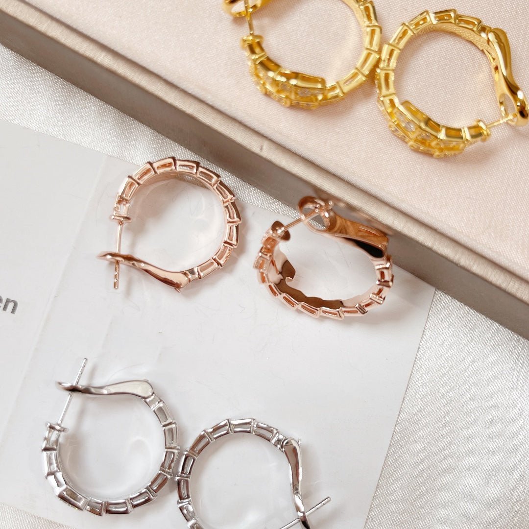 [Love Lucky]SERPENTI EARRINGS DIAMOND