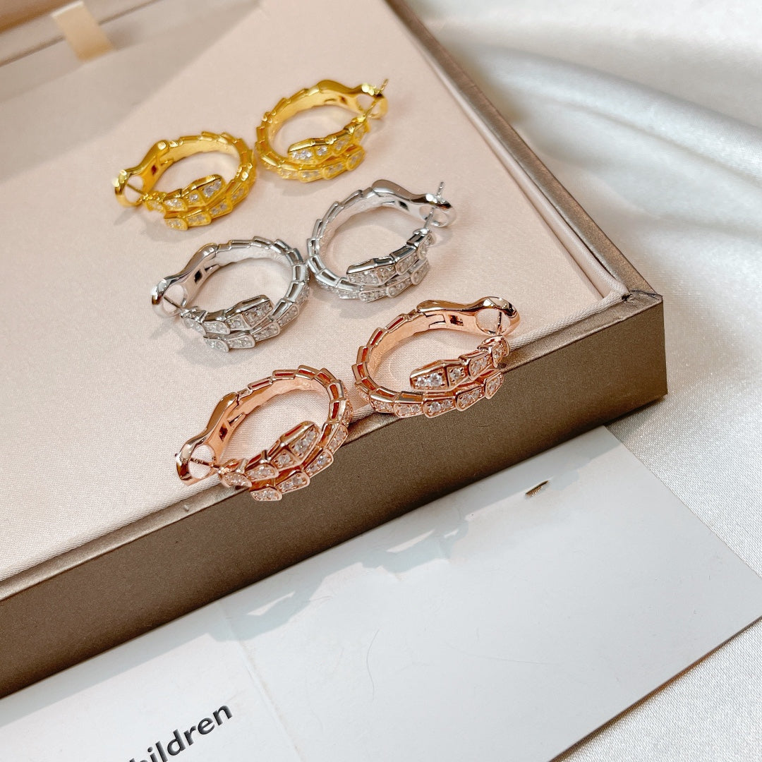 [Love Lucky]SERPENTI EARRINGS DIAMOND