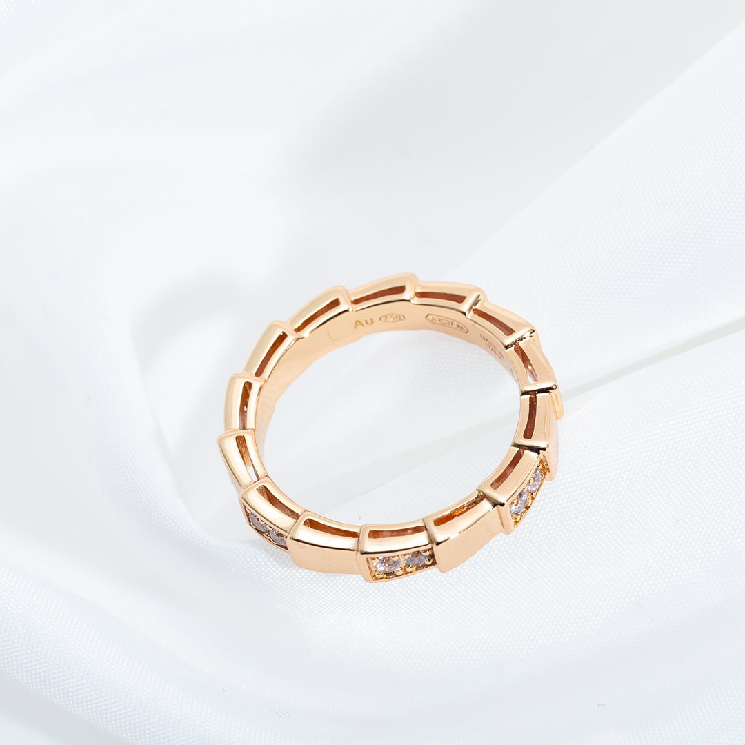 [Love Lucky]SERPENTI RING PINK GOLD  3MM