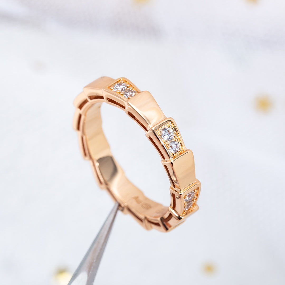 [Love Lucky]SERPENTI RING PINK GOLD  3MM