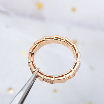 [Love Lucky]SERPENTI RING PINK GOLD  3MM
