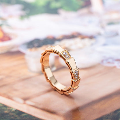 [Love Lucky]SERPENTI RING PINK GOLD  3MM
