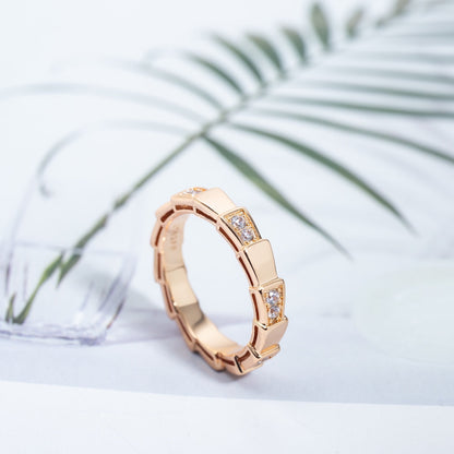 [Love Lucky]SERPENTI RING PINK GOLD  3MM