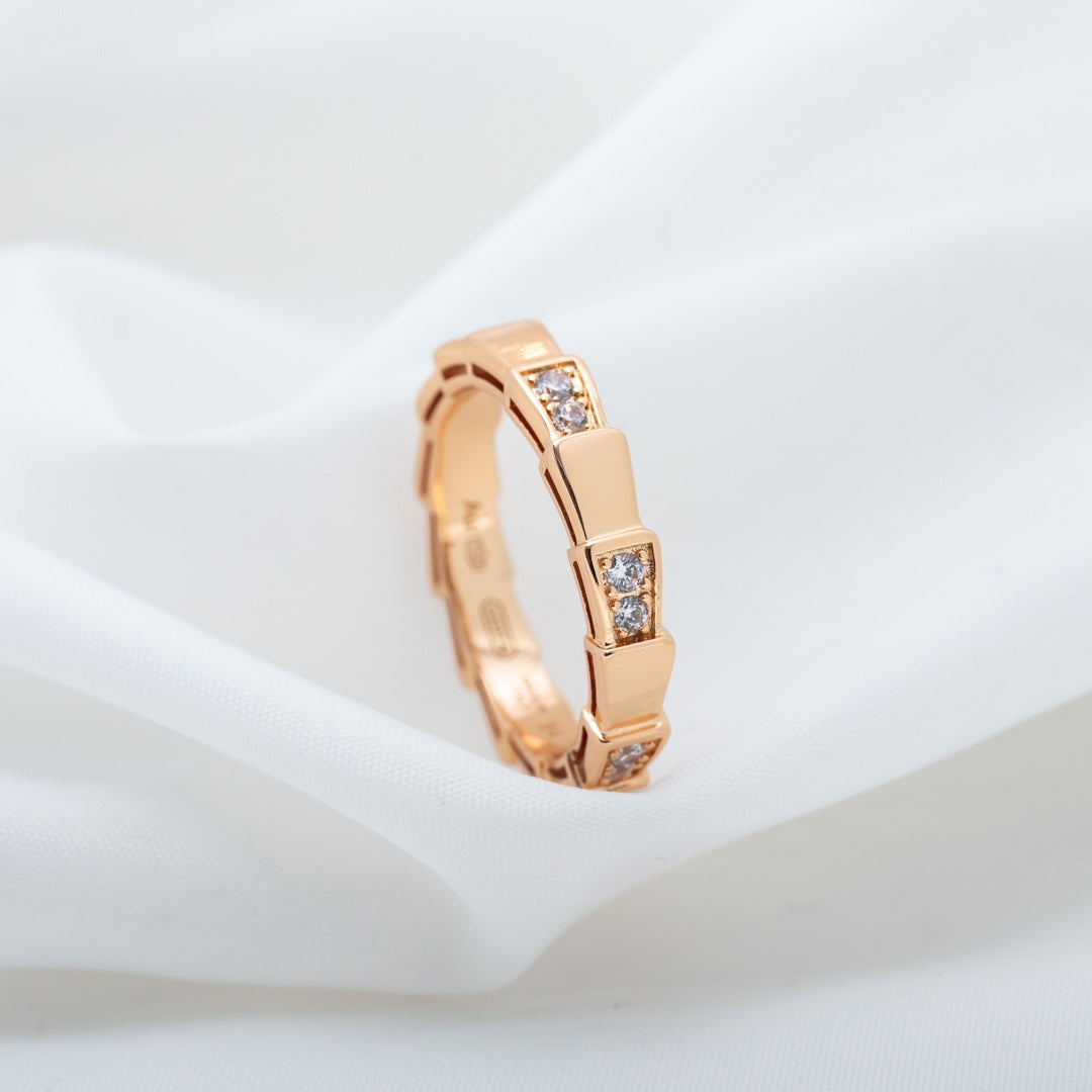 [Love Lucky]SERPENTI RING PINK GOLD  3MM