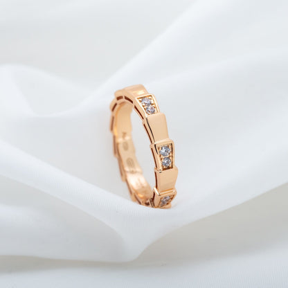 [Love Lucky]SERPENTI RING PINK GOLD  3MM
