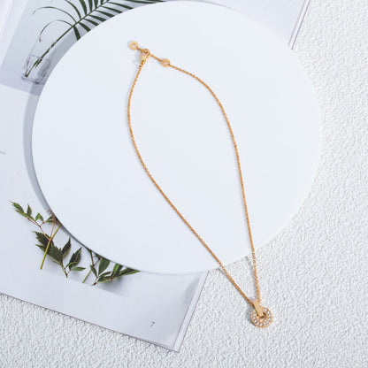 [Love Lucky]GARI NECKLACE PINK GOLD DIAMOND