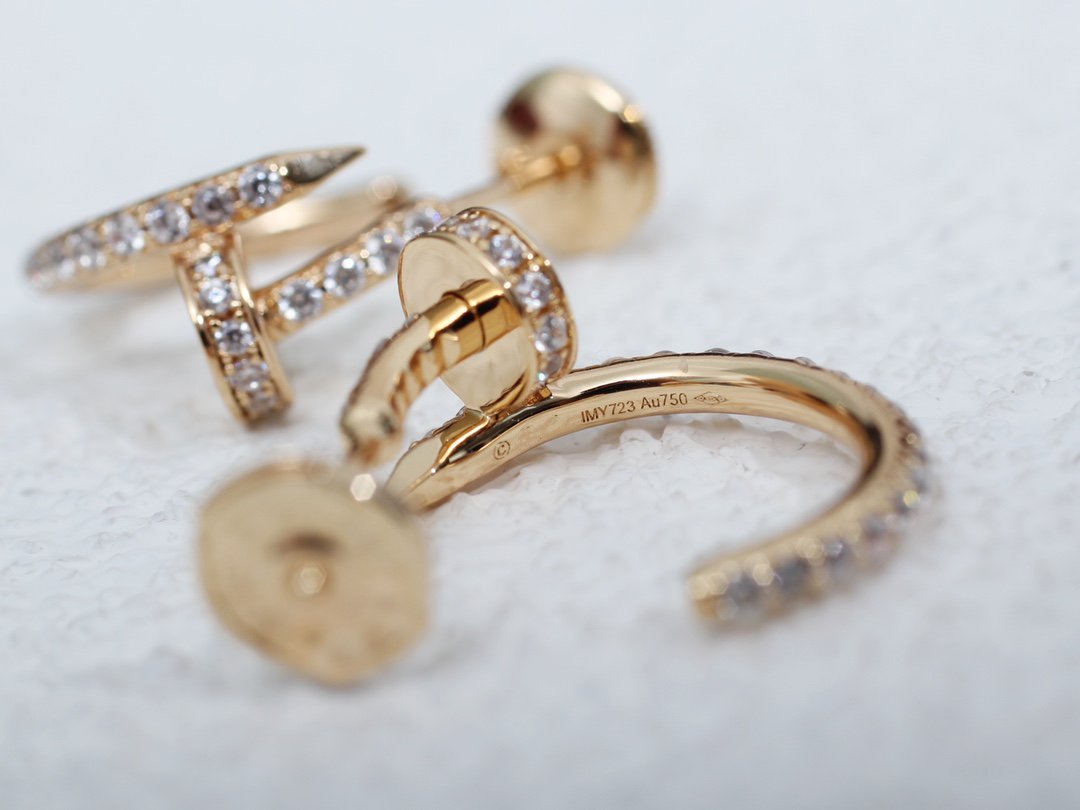 [Love Lucky]JUSTE EARRINGS 12.75MM PINK GOLD DIAMOND