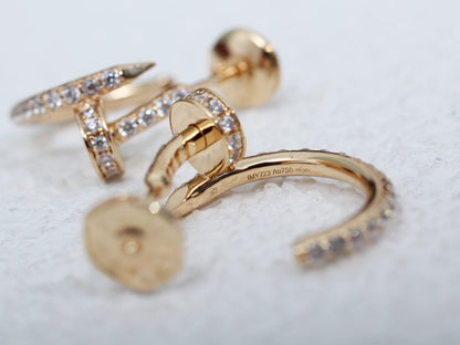 [Love Lucky]JUSTE EARRINGS 12.75MM PINK GOLD DIAMOND
