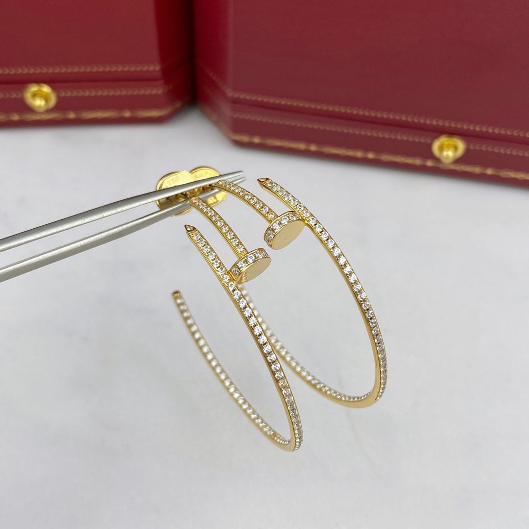 [Love Lucky]JUSTE EARRINGS FULL DIAMONDS 1.8MM