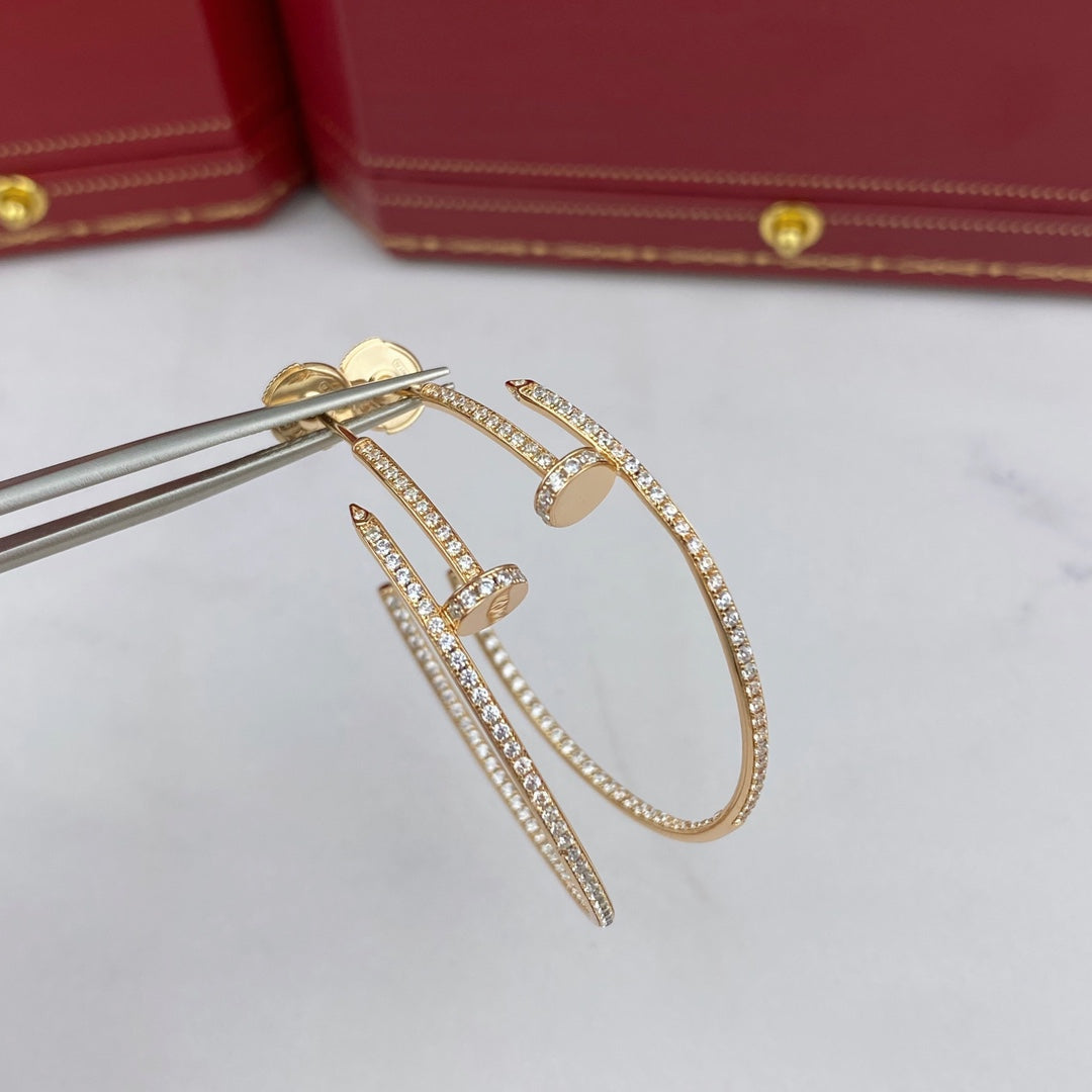 [Love Lucky]JUSTE EARRINGS FULL DIAMONDS 1.8MM