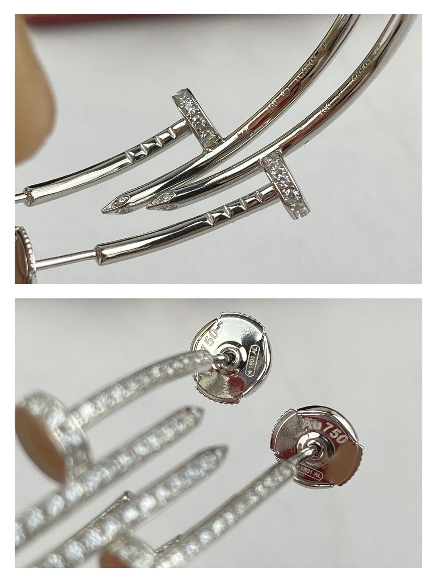[Love Lucky]JUSTE EARRINGS FULL DIAMONDS 1.8MM