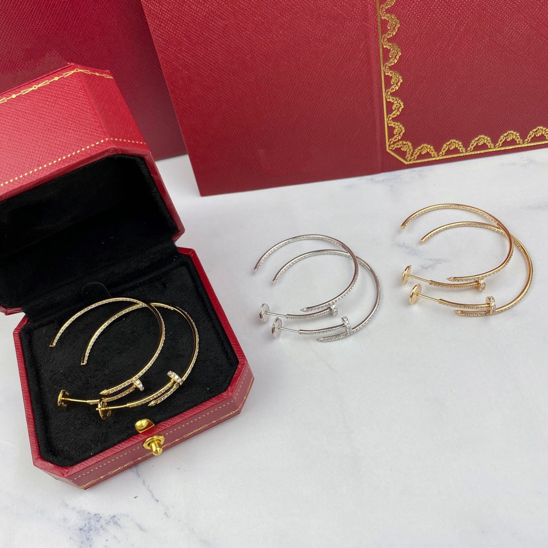 [Love Lucky]JUSTE EARRINGS FULL DIAMONDS 1.8MM