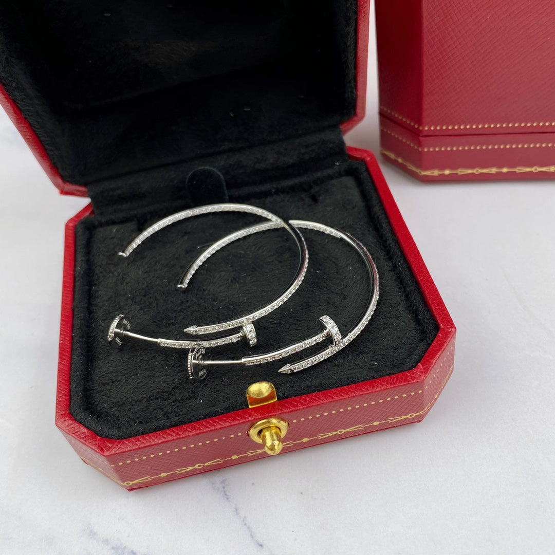 [Love Lucky]JUSTE EARRINGS FULL DIAMONDS 1.8MM