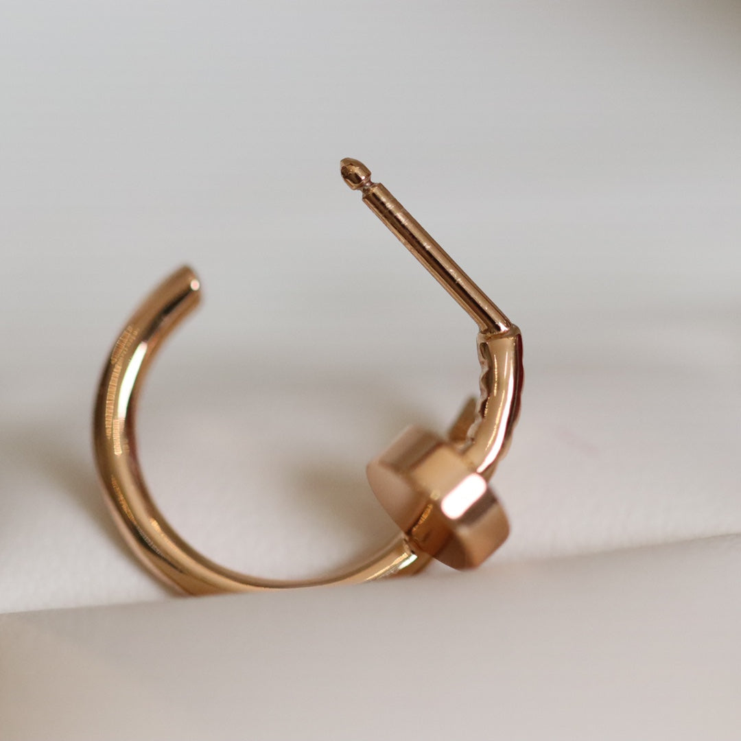 [Love Lucky]JUSTE EARRINGS PINK GOLD