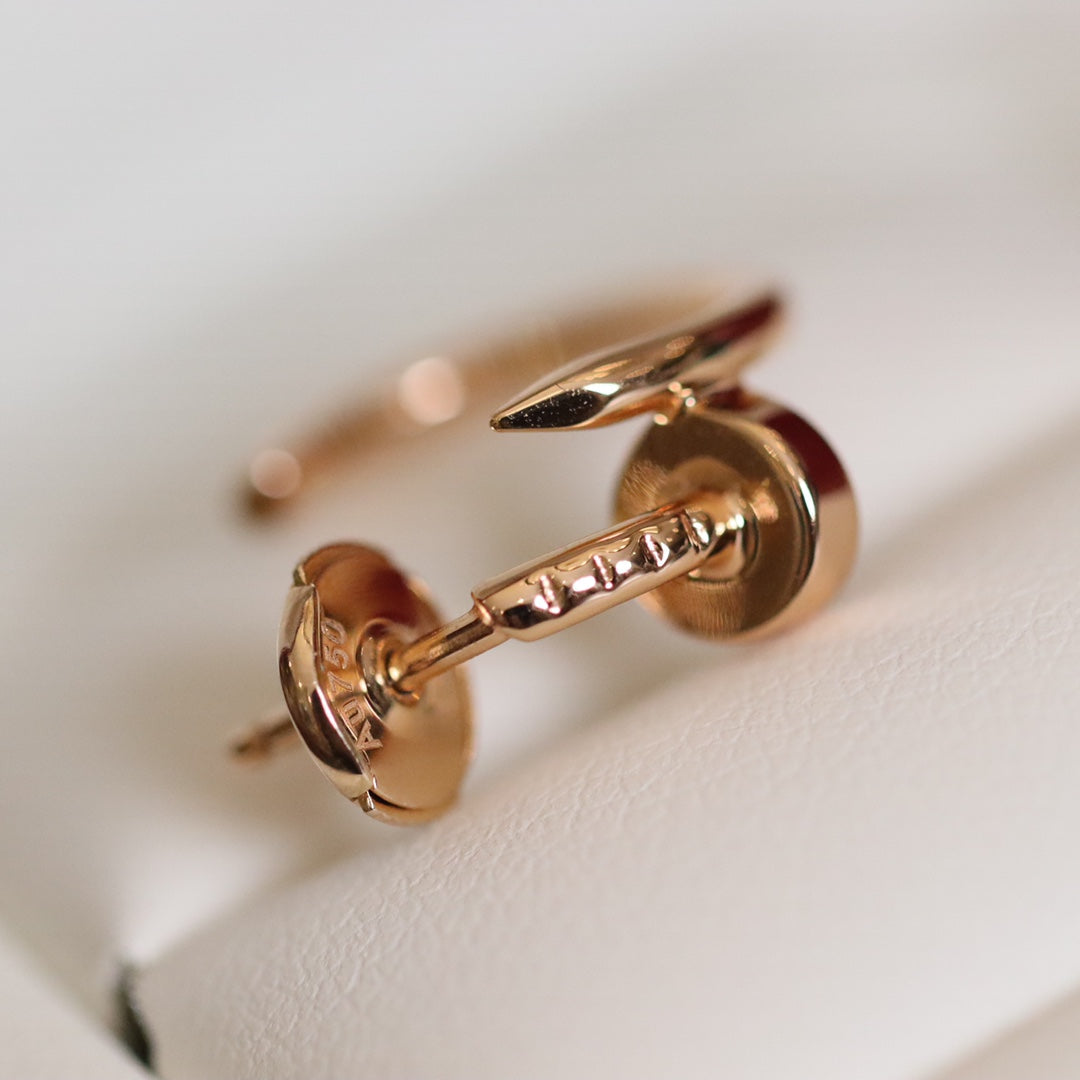 [Love Lucky]JUSTE EARRINGS PINK GOLD