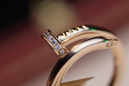 [Love Lucky]JUSTE RING 2.65MM PINK GOLD DIAMOND