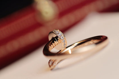 [Love Lucky]JUSTE RING 2.65MM PINK GOLD DIAMOND