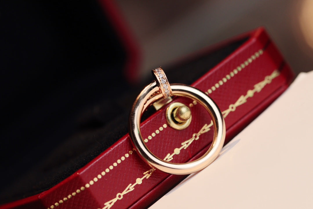 [Love Lucky]JUSTE RING 2.65MM PINK GOLD DIAMOND