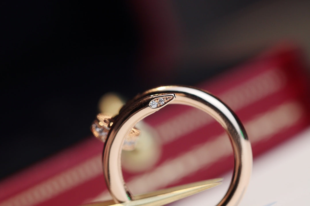 [Love Lucky]JUSTE RING 2.65MM PINK GOLD DIAMOND