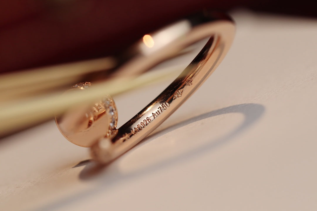 [Love Lucky]JUSTE RING 2.65MM PINK GOLD DIAMOND