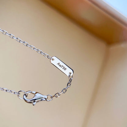 [Love Lucky]CLOVER DIAMOND NECKLACE SILVER