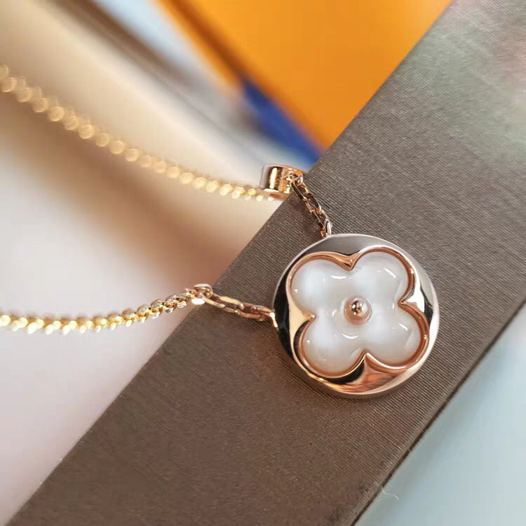 [Love Lucky]SUN MOP GOLD 1 DIAMOND NECKLACE